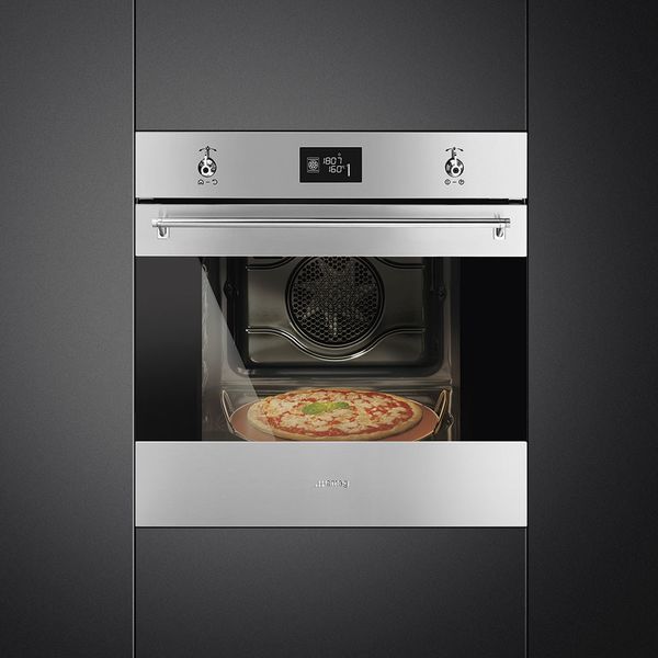 Smeg Classic 24" Fingerprint Proof Stainless Steel Electric Convection Oven