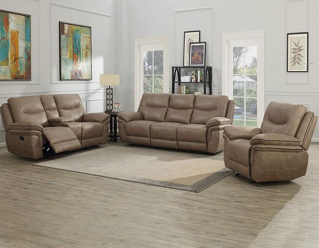 Steve Silver Co. Isabella Sand Manual Reclining Loveseat-1