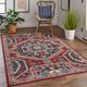 Feizy Nolan Multi-Colored/Red 5' x 8' Rug-4