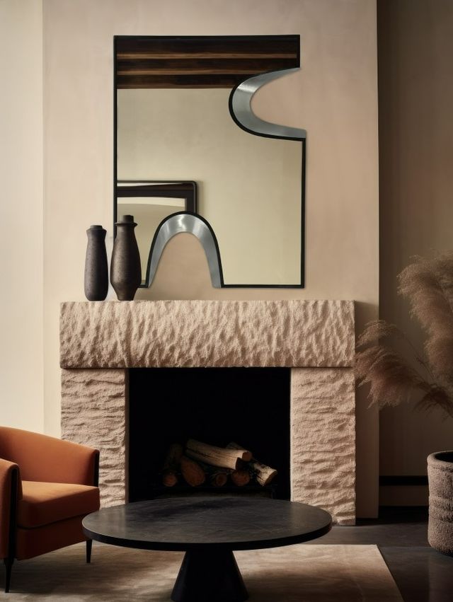 Meridian Furniture Soleil Black/Silver 28" Mirror-4