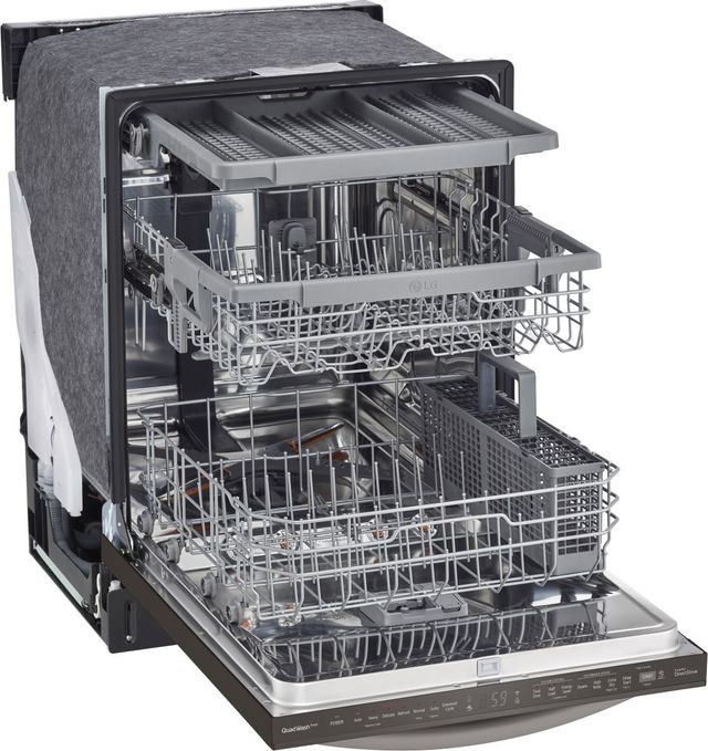 LG 24" PrintProof™ Black Stainless Steel Built In Dishwasher-5