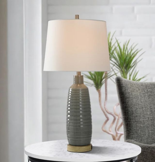 StyleCraft Gray Washed Table Lamp-3