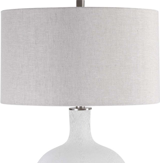 Uttermost® Whiteout Mottled Aged White Table Lamp-4