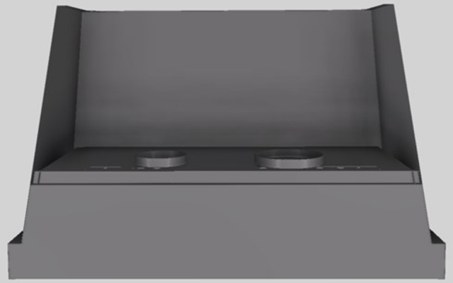 Vent-A-Hood® Designer Series 48" Gunsmoke Wall Mounted Range Hood-2