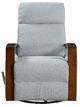 Homelegance® Margerie Gray Manual Swivel Glider Reclining Chair-2