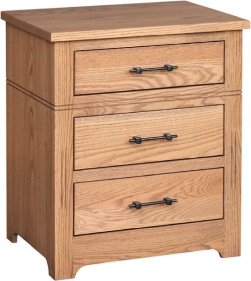 Country Classic Collection Customizable Signature 3-Drawer Nightstand-2