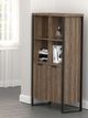 Coaster® Pattinson Aged Walnut/Gunmetal Rectangular Bookcase-5