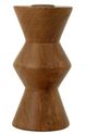 Moe's Home Collection Sequence Brown Small Wooden Candle Holder-0