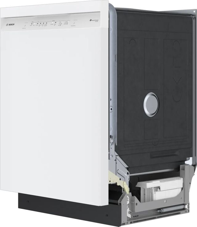 Bosch® 100 Series 24" White Front Control Built In Dishwasher-3