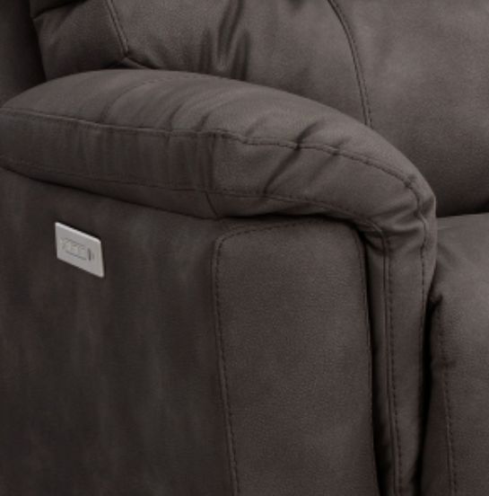 HomeStretch Cosmo Pewter Power Recliner-2