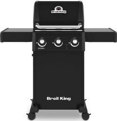 Broil King® Crown™ 310 3-Burner Black Freestanding Liquid Propane Gas Grill