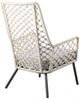 Armen Living Marco Black/Light Gray/Natural Fabric/Rope/Steel Outdoor Lounge Chair-3