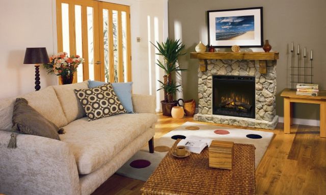 Dimplex Fieldstone Stone Mantel Electric Fireplace