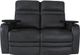 RowOne Cortés Home Entertainment Seating Black 2-Chair Loveseat-2