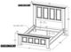 International Furniture Direct Luna Ivory Queen Panel Bed-1