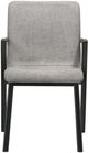 Armen Living Cirque and Varde 5-Piece Black/Gray Dining Set-4
