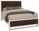 Vaughan-Bassett Lodge & Loft Sedona Brown/Soft White Oak King Upholstered Panel Bed-0