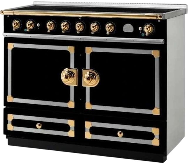 La Cornue CornuFé 110 43" Gloss Black Pro Style Induction Range-1