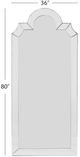 Bassett Mirror Spica Champagne Silver Leaf Floor Mirror-4