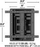 Sanus® Black Premium Large In-Wall Full-Motion Mount for 42"-85" TVs-4