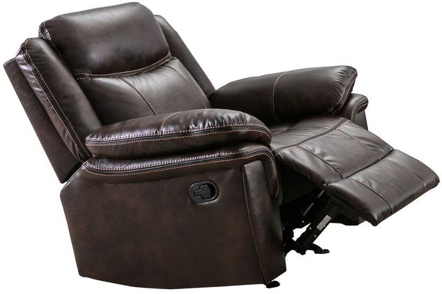 Mazin Furniture Peabody Brown Upholstered Rocker Recliner-1