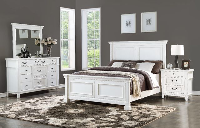 Emerald Home Stoney Creek Antique White Nightstand-1