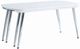 ACME Furniture Patina White Top Coffee Table with Chrome Base-0