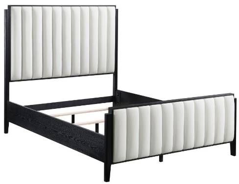 Coaster® Brookmead Black/Ivory California King Panel Bed -1