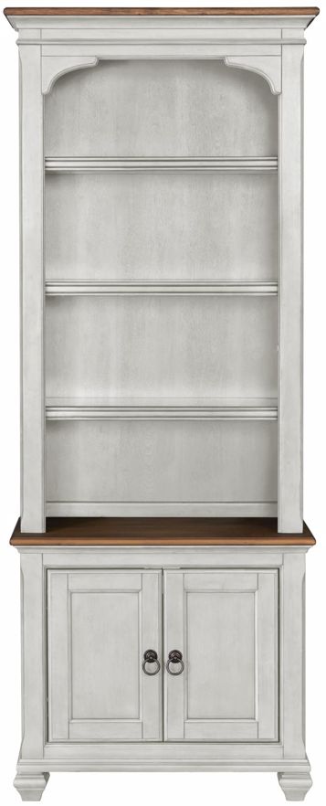Legends Home Americana Whiskey/White Bookcase Pier-2