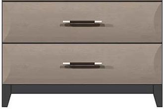 Country View Woodworking Customizable American Modern 36'' 5-Drawer Brown Maple Wood Legs Chest-1