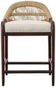 Century® Curate Brass/Flax Low Back Counter Stool-1