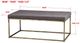 Forty West Miley Brownstone Ottoman-1