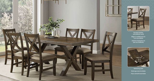 Richwood Bayside Trestle Table Dining Group-KIT7PD-7 P99707366-2