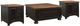Signature Design by Ashley® Valebeck 3-Piece Black/Brown Living Room Table Set-1
