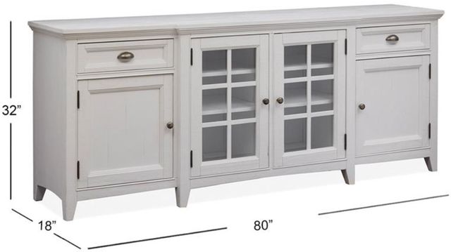 Magnussen Home® Heron Cove Chalk White 80" Console-2