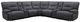Parker House® Gladiator 7-Piece Cobalt Power Reclining Curved Sectional with Power Adjustable Headrests-0