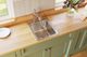 Elkay Lustertone® Classic Lustrous Satin 17" x 22" x 10-1/8" 1-Hole Single Bowl Drop-In Sink with Perfect Drain®-3