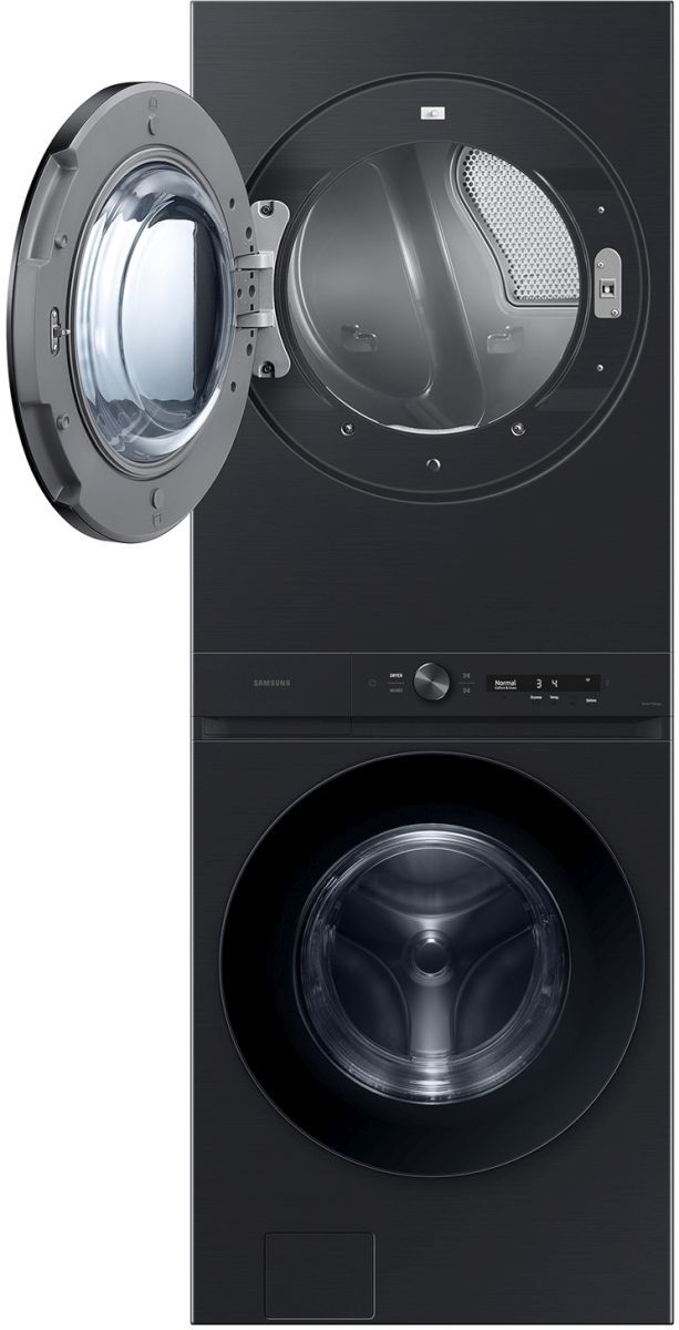 Samsung Bespoke Brushed Black Gas Laundry Center, 4.6 Cu. Ft. Washer, 7.6 Cu. Ft. Dryer-3