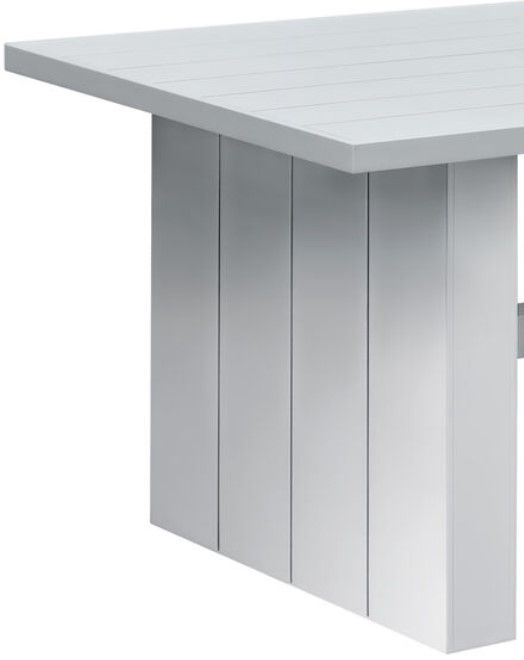 Intercon Nash Buff Aluminum Trestle Outdoor Counter Table-1