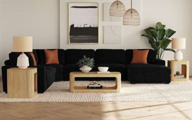 Elements International Rosalie Natural End Table-1