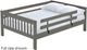 Crate Designs™ Furniture Graphite Full Mission Upper Bunk Bed-0