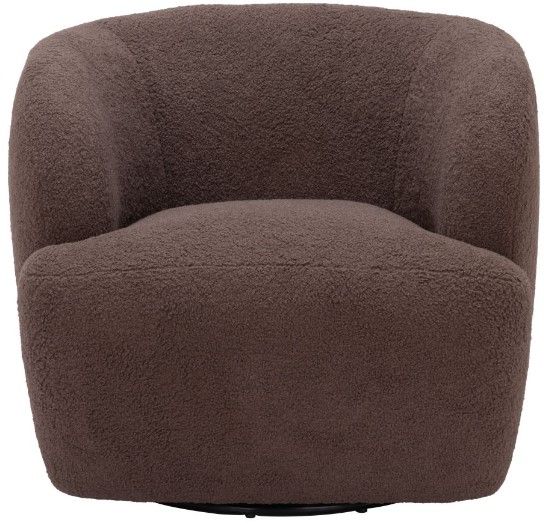 Zuo® Modern Govan Brown Swivel Chair-1