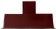Ilve® Majestic II Series 60" Burgundy Wall Mounted Chimney Style Range Hood-0