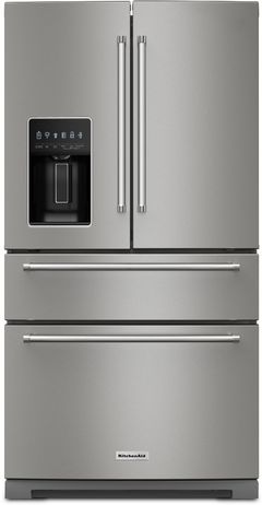 KitchenAid® 36 in. 26.2 Cu. Ft. PrintShield™ Stainless Steel French Door Refrigerator 