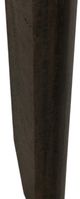 International Furniture Direct Dark Teak Stained Dark Dining Table-4