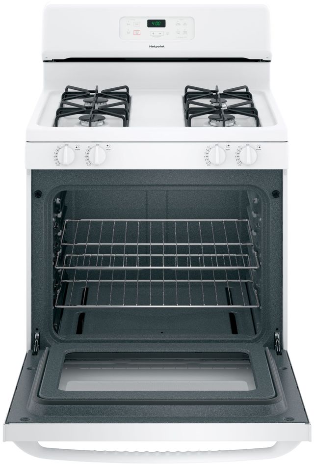 Hotpoint® 30" White Freestanding Gas Range-3