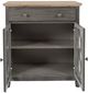 Jofran Inc. Aurora Hills Bisque/Brushed Gray 2-Door Accent Chest-2