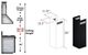 ZLINE 36" Black Stainless Steel Chimney Extension -1