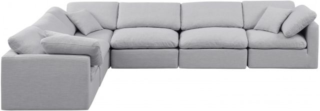 Meridian Furniture Indulge 6-Piece Gray Modular Sectional-2
