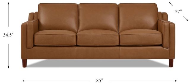 Hydeline® Bella Cognac Brown Sofa-1